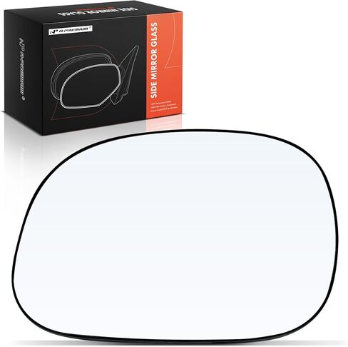 A-Premium Left Driver Side Non-Heated Mirror Glass with Backing Plate - Compatible with Ford F-150 1997-2003, F-150 Heritage 2004, F-250 1997-1999, Expedition 1997-2002 & Lincoln Navigator 1998-2002 in Saudi Arabia