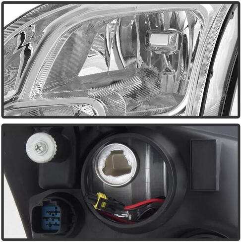 مجموعة المصابيح الأمامية متوافقة مع 2006 2007 2008 2009 Ford Fusion للمصابيح الأمامية استبدال الركاب والسائق الجانب كروم الإسكان in Kuwait