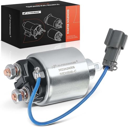 A-Premium Starter Solenoid Compatible with Nissan Models - Altima 1993-1995, Sentra 1988-1994, 240SX 1989-1990 - 12V in Saudi Arabia