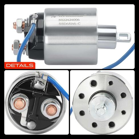 A-Premium Starter Solenoid Compatible with Nissan Models - Altima 1993-1995, Sentra 1988-1994, 240SX 1989-1990 - 12V in Saudi Arabia
