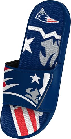 FOCO Los Angeles Rams NFL Mens Colorblock Big Logo Gel Slide - L in Saudi Arabia