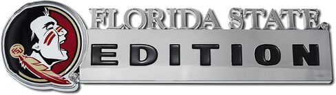 Elektroplate Florida State Edition شعار السيارات المعدني للسيارات والشاحنات وجميع السيارات | مقاس عالمي بمقاس 17.78 سم × 6.35 سم | مقاومة للعوامل الجوية in Saudi Arabia