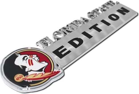 Elektroplate Florida State Edition شعار السيارات المعدني للسيارات والشاحنات وجميع السيارات | مقاس عالمي بمقاس 17.78 سم × 6.35 سم | مقاومة للعوامل الجوية in Saudi Arabia
