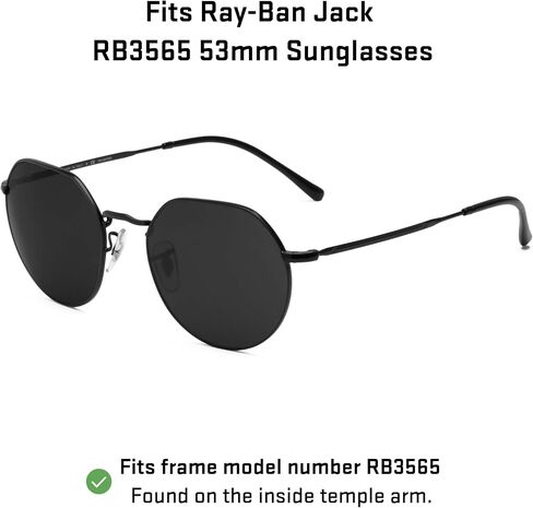 Revant Replacement Lenses for Ray-Ban Jack RB3565 53mm in Saudi Arabia
