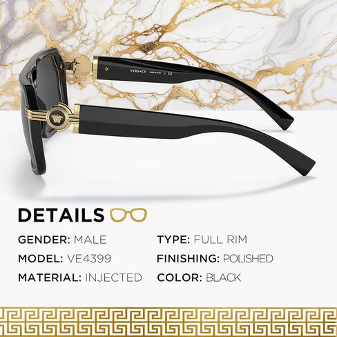 VERSACE VE4399 Greca Medusa Sunglasses with Luxury Eyewear kit in Saudi Arabia