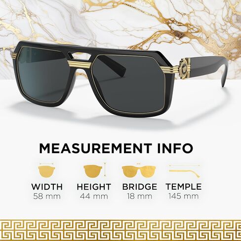 VERSACE VE4399 Greca Medusa Sunglasses with Luxury Eyewear kit in Saudi Arabia