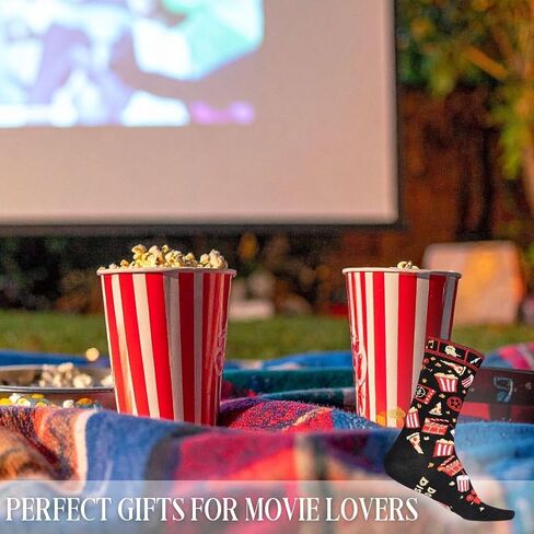 InnoBeta Movie Night Gifts Supplies Socks, One Size Crew Socks for Movie Lovers for Women/Men Christmas, Birthday - Do Not Disturb in Saudi Arabia