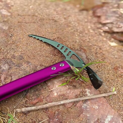 فأس الجليد للتخييم في الهواء الطلق، أداة تسلق الجبال من سبائك الألومنيوم، أداة تسلق الجبال، تصميم خفيف الوزن، 70 سم in Kuwait