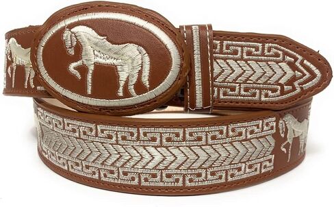 Men's Embroidered Charro Belt, Cinto Charro Bordado in Saudi Arabia