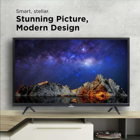 تلفزيون TCL 32 بوصة فئة FHD LED Smart Roku + حامل على الحائط يعمل مع Siri Alexa وHey Google (متجدد) in Saudi Arabia