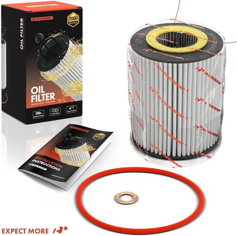 A-Premium 20K Miles Upgrated Protection Oil Filter Compatible with BMW & Ford Models - X5, X3, GT, 320i, 323Ci, 323i, 323is, 325Ci, 325i, 325xi, 328Ci, 328is, 330Ci, 330i, 330xi, 525i, 530xi, Z3, Z4 in Saudi Arabia