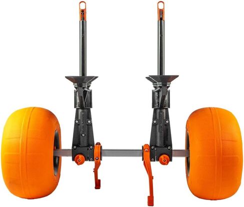 عربة YakAttack TowNStow Bunkster Kayak مع إطارات رملية - حاملة نقل قابلة للطي وقابلة للتعديل سهلة التجميع (TNS-1002-SAND) | ملحقات صيد الكاياك in Saudi Arabia