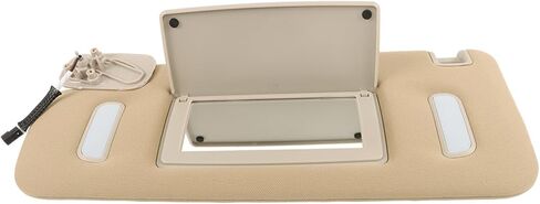 munirater Passenger Sun Visor Mirror Beige Right Replacement for 2007-2014 Silverado Tahoe Yukon Suburban Escalade 22850310 in Saudi Arabia