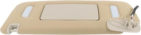 munirater Passenger Sun Visor Mirror Beige Right Replacement for 2007-2014 Silverado Tahoe Yukon Suburban Escalade 22850310 in Saudi Arabia