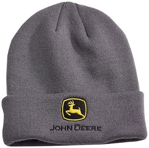 John Deere Charcoal Cuff Knit Beanie - LP69128 in Saudi Arabia