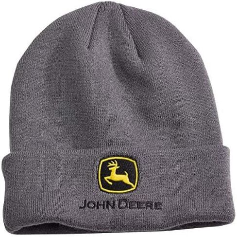 John Deere Charcoal Cuff Knit Beanie - LP69128 in Saudi Arabia