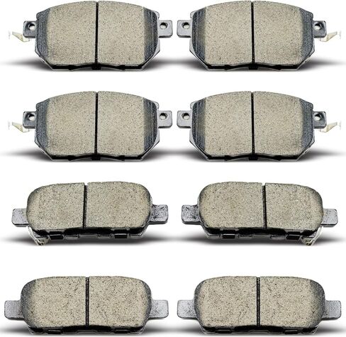 D905 D969 Ceramic Front Rear Brake Pads Set Fit For 2003-2007, 2009-2012 Nissan Murano, 2004-2008 Maxima, 2005-2006 Altima SE-R, 2003-2005 Infiniti FX35 FX45 (8pcs) in Saudi Arabia