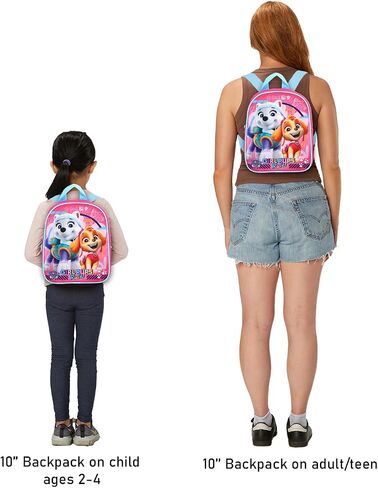 Paw Patrol Mini Backpack for Girls - Bundle with 10" Small Backpack Featuring Skye and Everest Plus Stickers, Water Bottle, More | Paw Patrol Travel Bag Set for Kids in Saudi Arabia