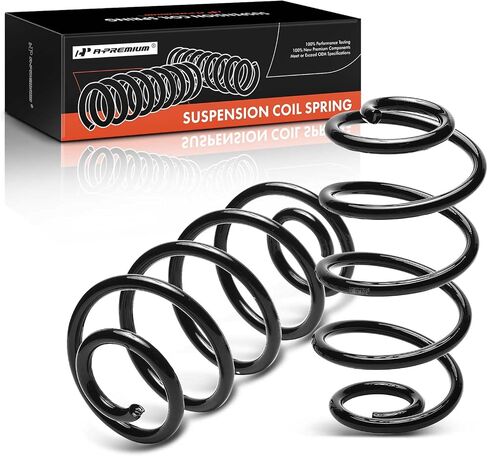 A-Premium 2Pcs Rear Suspension Coil Spring Set Compatible with Kia Sportage 1995-2002 L4 2.0L, Driver and Passenger Side, Replace# 0K01828010A, 0K01828011D in Saudi Arabia