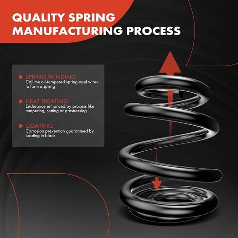 A-Premium 2Pcs Rear Suspension Coil Spring Set Compatible with Kia Sportage 1995-2002 L4 2.0L, Driver and Passenger Side, Replace# 0K01828010A, 0K01828011D in Saudi Arabia