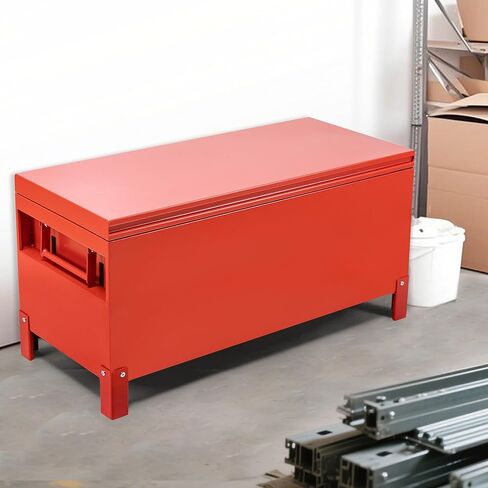 Aluminum Truck Tool Box Jobsite Storage Box Toolbox Chest Cabinet Heavy Duty Truck Bed Toolbox Gangboxes Tools Organizer Pick Up Truck Bed RV Trailer With Side Handles in Saudi Arabia