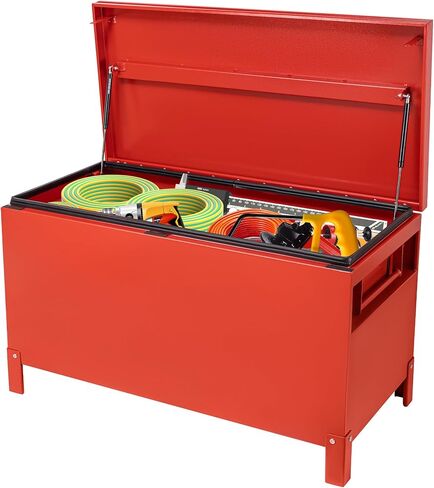 Aluminum Truck Tool Box Jobsite Storage Box Toolbox Chest Cabinet Heavy Duty Truck Bed Toolbox Gangboxes Tools Organizer Pick Up Truck Bed RV Trailer With Side Handles in Saudi Arabia