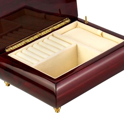 Noble Pack Mother of Pearl Jewelry Music Box For Women Wooden Large Music Box (Large) in Kuwait
