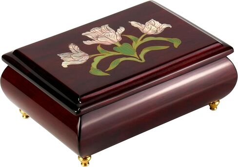 Noble Pack Mother of Pearl Jewelry Music Box For Women Wooden Large Music Box (Large) in Kuwait