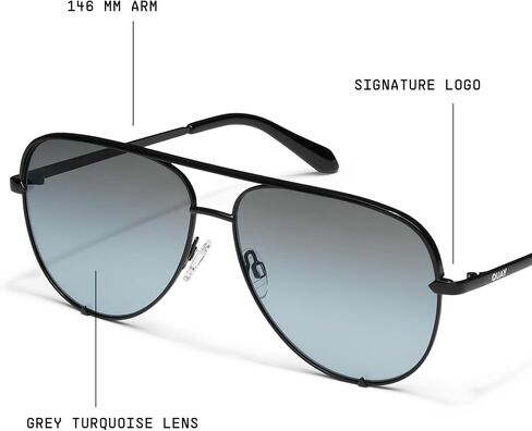 Quay - Sunglasses For Men & Women, Extra-Oversized Aviator Shades, UV Protected Lenses in Saudi Arabia
