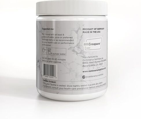 Centenarius Nutrition Creapure® Creatine Monohydrate Powder Supplement - Creatine for Women and Men - Unflavored Micronized Creatine Powder for Strength & Endurance in Saudi Arabia