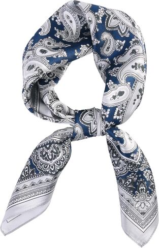 100% وشاح حريري التوت النقي 26 "x 26" وشاح مربع المرأة منديل الحجاب وشاح الشعر باندانا هدية معبأة in Kuwait