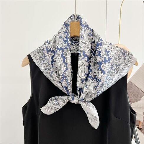 100% وشاح حريري التوت النقي 26 "x 26" وشاح مربع المرأة منديل الحجاب وشاح الشعر باندانا هدية معبأة in Kuwait