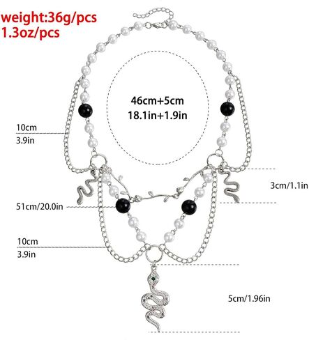 Gothic Snake Choker Necklace for Women Men Punk Snake Necklace Goth Snakes Pendant Necklaces Halloween Jewelry Gifts in Saudi Arabia