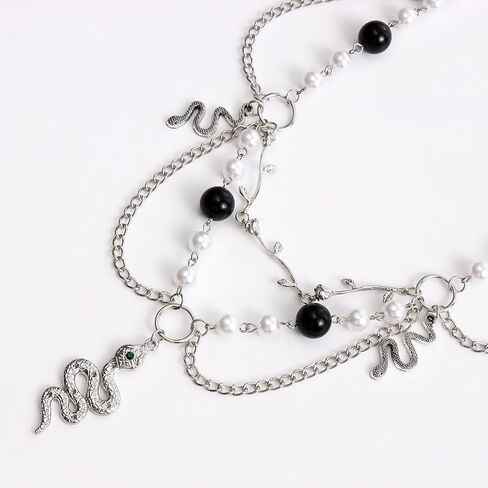 Gothic Snake Choker Necklace for Women Men Punk Snake Necklace Goth Snakes Pendant Necklaces Halloween Jewelry Gifts in Saudi Arabia