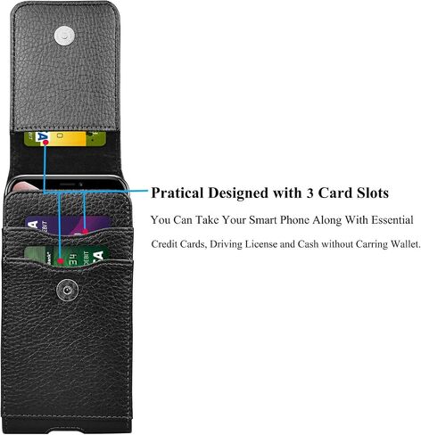 Njjex Phone Holster for Motorola Moto G 5G 2024 G Stylus 2023 G Power 5G 2024 G Play 4G G Pure G Fast Edge+ 5G UW Edge Plus Z4 Z3 G7 Power Leather Cell Phone Belt Clip Holster Holder Carrying Pouch in Saudi Arabia