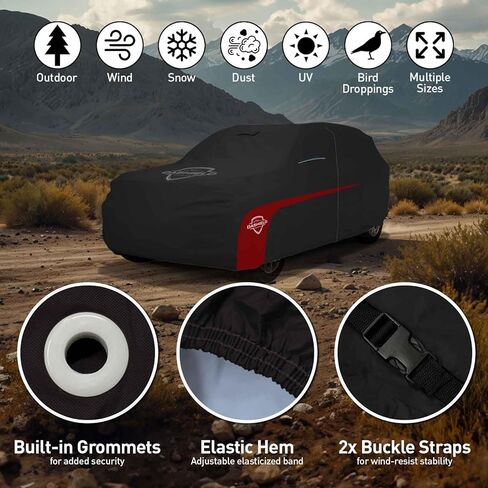 Ultimum Lite Car Cover for 2021-2025 Toyota Sienna Minivan with Zipper Breathable All Weather Protection Scratch, Dust, Sun, Snow, Rain Protection Indoor Outdoor Gray in Kuwait