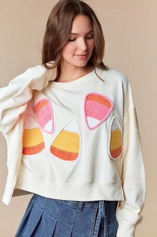Hey Sweetie Tweeds Women’s 3-Color Holiday Sweatshirt – Halloween Long Sleeve Round Neck Casual Sweater in Saudi Arabia