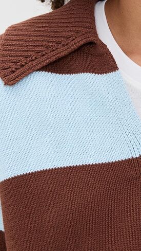 English Factory Women's Stripe Rugby Collared Sweater in Saudi Arabia