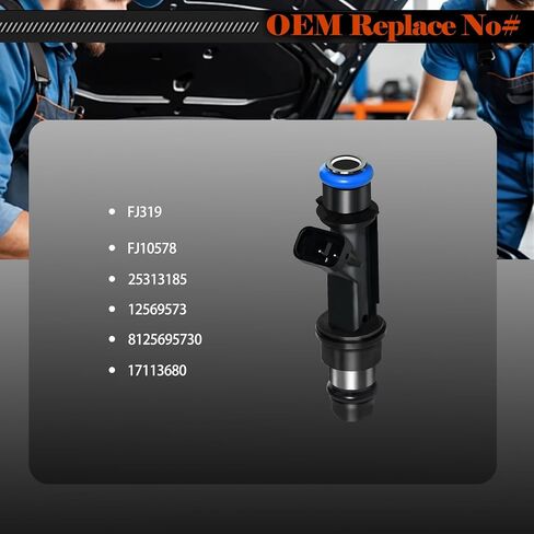 Fuel Injectors 17113680 Set of 6 Compatible with Chevrolet Trailblazer 2002-2007,for GMC Envoy 2002-2007,for Envoy XL 2002-2006,for Isuzu Ascender 2003-2007 L6 4.2L Replace 25313185 in Saudi Arabia