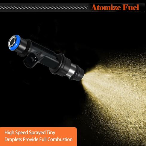 Fuel Injectors 17113680 Set of 6 Compatible with Chevrolet Trailblazer 2002-2007,for GMC Envoy 2002-2007,for Envoy XL 2002-2006,for Isuzu Ascender 2003-2007 L6 4.2L Replace 25313185 in Saudi Arabia