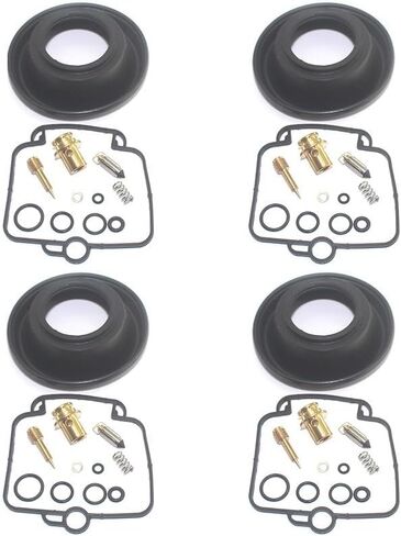 4 مجموعة ل GSX-R 750 1990-1991 GSX-R 750 واط 1992-199 ل GSXR 750 المكبس الحجاب الحاجز لمجموعة المكربن ​​للدراجات النارية (4 مجموعة الحجاب الحاجز) in Kuwait