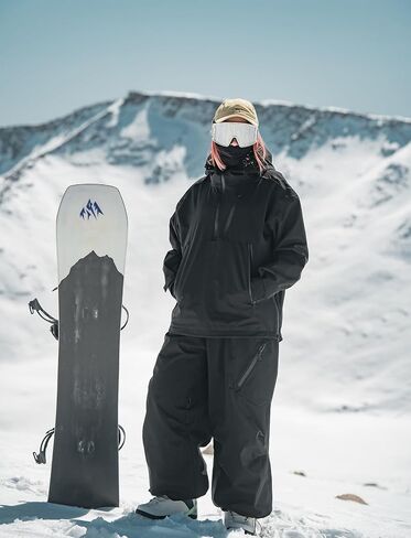 GSOU SNOW Mens Snow Pants Womens Baggy Snowboarding Ski Pant Loose Waterproof Windproof Insulated Outdoor Sport in Kuwait