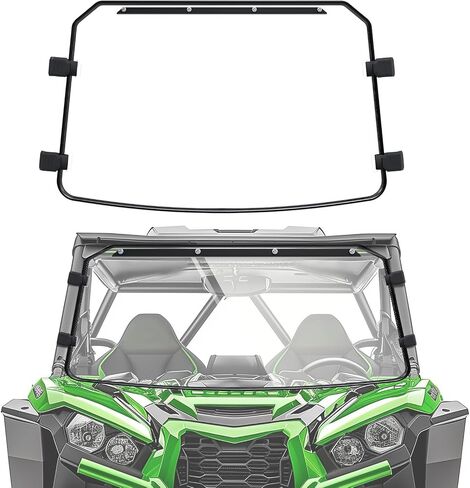 زجاج أمامي شفاف من KUAFU متوافق مع الزجاج الأمامي الكامل 2020-2024 Kawasaki Teryx KRX 1000 in Saudi Arabia