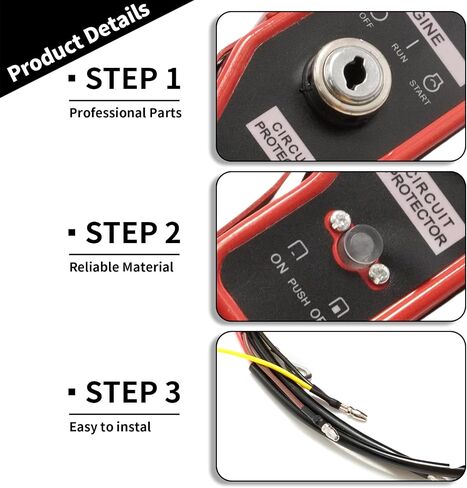 Ignition Key Switch Box, Replacement for Honda GX340 GX390 11HP 13HP 15HP Gas Engines, Replacement for Harbor Freight Predator 420cc Engine in Saudi Arabia