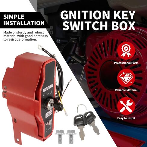 Ignition Key Switch Box, Replacement for Honda GX340 GX390 11HP 13HP 15HP Gas Engines, Replacement for Harbor Freight Predator 420cc Engine in Saudi Arabia