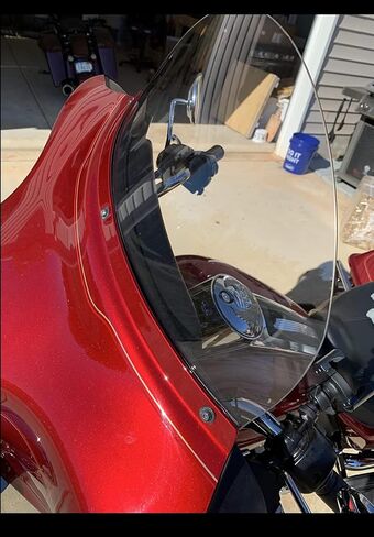 Harley Davidson 10" clear windshield for 1996-2013 Street Glide/Electra Glide/Ultra Classic/Tri-Glide, made of Makrolan polycarbonate with AR2 abrasion resistant coating in Saudi Arabia