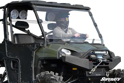 SuperATV Polaris Ranger Full-Size 500 Full Windshield | Clear (No Tint) | Includes Pre-installed Bulb Seal in Saudi Arabia
