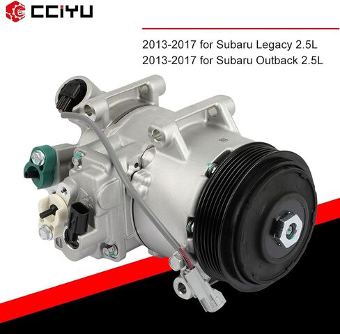 cciyu AC Compressor for Car 2013-2019 for Subaru Legacy for Subaru Outback 2.5L,Air Conditioning Compressor with Clutch 6 Grooves 140325C in Saudi Arabia