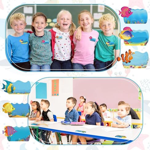 Henoyso 108 Pcs Thanksgiving Name Tags Fall Name Tags Self Adhesive Classroom Labels Fall Classroom Decor Kids Name Labels for Desk Classroom Supplies Decoration Thanksgiving Party Favor (Autumn) in Saudi Arabia