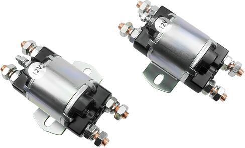 J17-81950-01 Solenoid Fit for Yamaha G1 Gas Golf Cart 12V 6 Terminal 100A for 2-cycle Gas Models Engine 1982-1989 Replacement for J17-81950-01 in Saudi Arabia